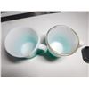 Image 3 : 2-RARE FIREKING TURQUOISE FADE D-HANDLE MUGS
