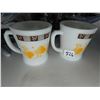 Image 1 : 2-FIRE KING SHAMROCK D-HANDLE MUGS