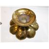 Image 2 : BRASS FLOWER SHAPED PEDESTAL TRINKET DISH