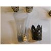 Image 3 : 6-DUR-O-BOR SILVER CROWN CUFF, CORDIAL GLASSES, VINTAGE