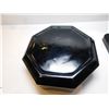 Image 3 : 6-VINTAGE ARCOROC FRANCE OCTINE BLACK OCTAGON CEREAL BOWLS