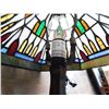 Image 4 : TIFFANY STYLE LAMP, PADDLE DESIGN, 13 ¾ “TALL, WORKS
