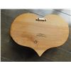Image 2 : HEART SHAPED WOOD WALL HANGING, HANDMADE