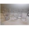 Image 1 : 6-DELICATE CUPS WITH HANDLES 5 PURPLE HUE ONE CLEAR