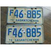 Image 1 : 1976 MATCHING FARM PLATES, SASKATCHEWAN