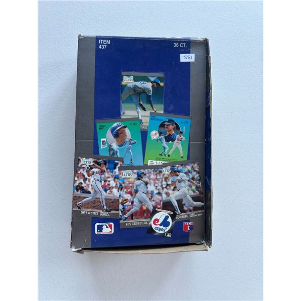 1991 Fleer Ultra Box of Unopened Baseball Packs