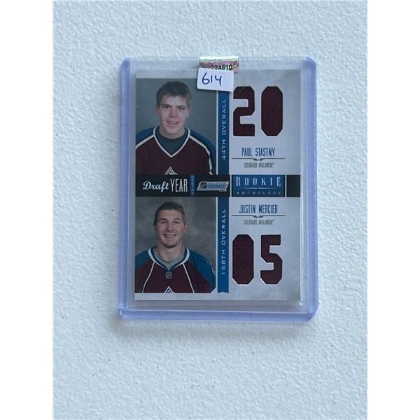 Paul Stastny / Justin Mercier - Duel Jersey Card