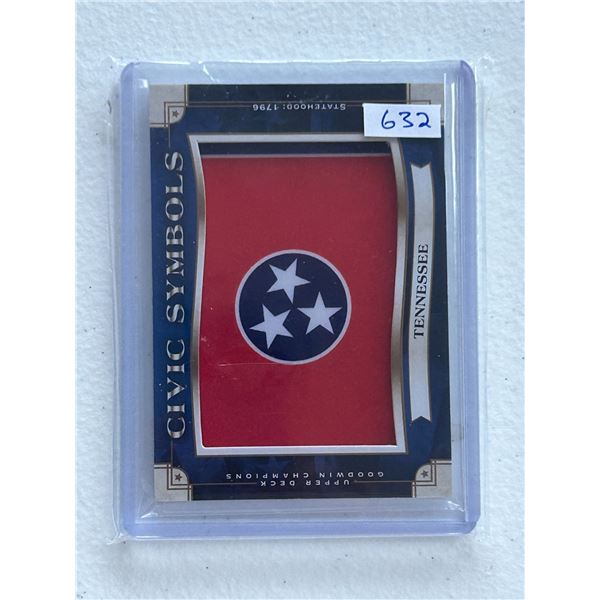 Civic Symbols Patch Card - Tennessee