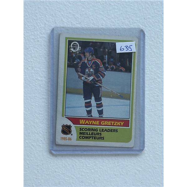 Wayne Gretzky - 1985-86 Scoring Leaders - Hockey Card