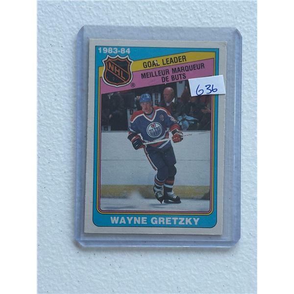 Wayne Gretzky - 1983-84 Goal Leader - Hockey Card
