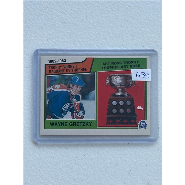 Wayne Gretzky - 1982-83 Art Ross Trophy Winner - Hockey Card