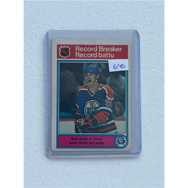Wayne Gretzky - 1983-84 Record Breaker - Hockey Card