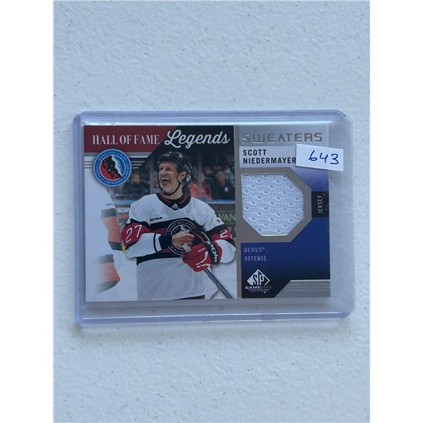Scott Niedermayer - Jersey Card