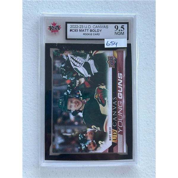 Matt Boldy - Young Guns Canvas - Graded Near Gem Mint