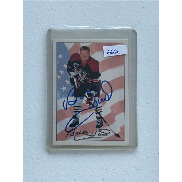 Bobby Hull - Autographed Hockey Card