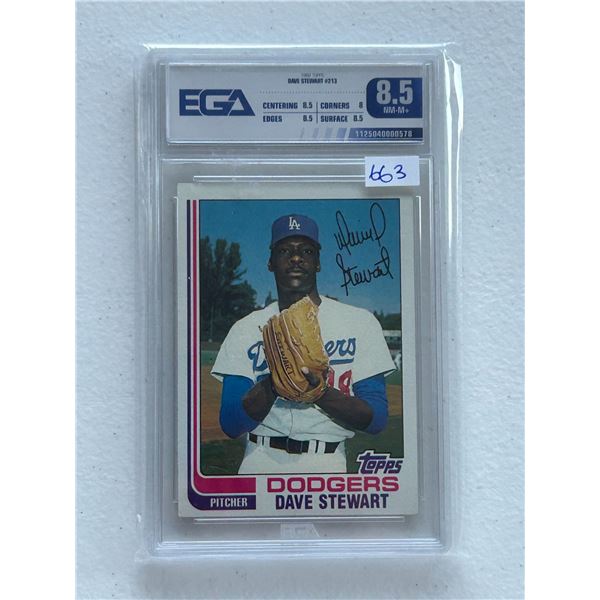 Dave Stewart - Rookie Card - Graded Near Mint / Mint +