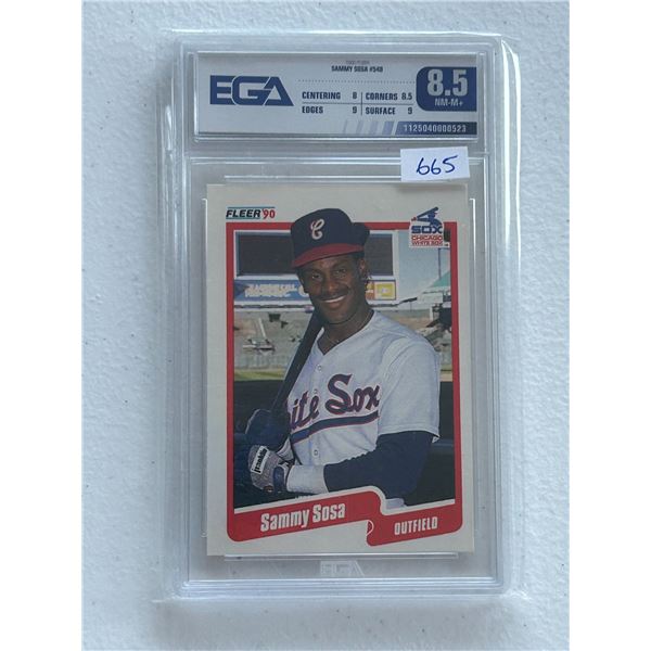 Sammy Sosa - Rookie Card - Graded Near Mint / Mint +