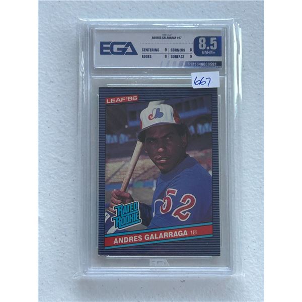 Andres Galarraga - Rookie Card - Graded Near Mint / Mint +