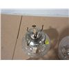 Image 6 : (2) Vintage Oil Lamps with a J on bottom. (Crack/Chip On Lamp Shades)