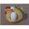 Image 1 : Chicken Napkin Holder with 2 Eggs Salt and Pepper.