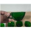 Image 2 : 6 Green Cups and 8 Saucers.
