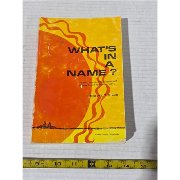 "Whats in a name ", sask towns, villages, hamlets
