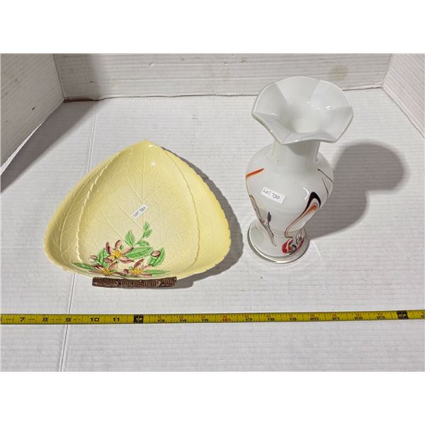 End of day vase, carlton ware dish england