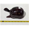 Image 1 : Iron wood turtle carving statue