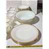 Image 3 : 53 piece fireking/anchor hocking dish set- white and ivory