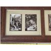 Image 2 : Vintage multi picture oak frame- 27" by 13"