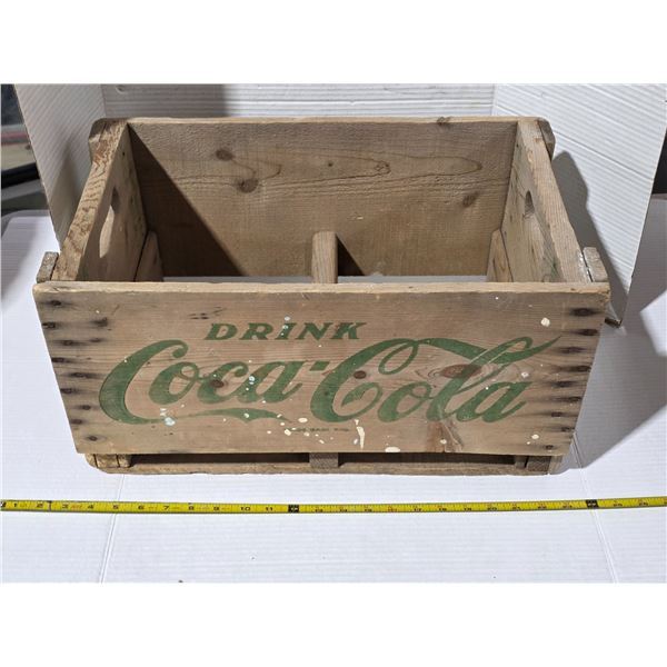 Coca cola wooden crate