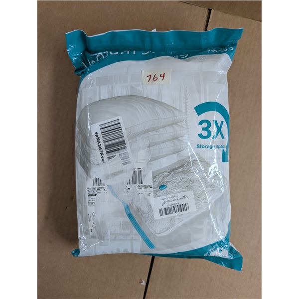 Ten Vacuum Storage Bags. Compatible with home vacuum cleaner, electric air pump and hand travel pump