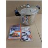 Image 3 : DUROMATIC Pressure Cooker; works well. Two recipe books included.