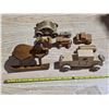Image 1 : Wooden car set and 1 rocking horse