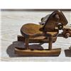Image 3 : Wooden car set and 1 rocking horse