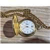 Image 4 : New milo gold tone, quartz pocket watch with case