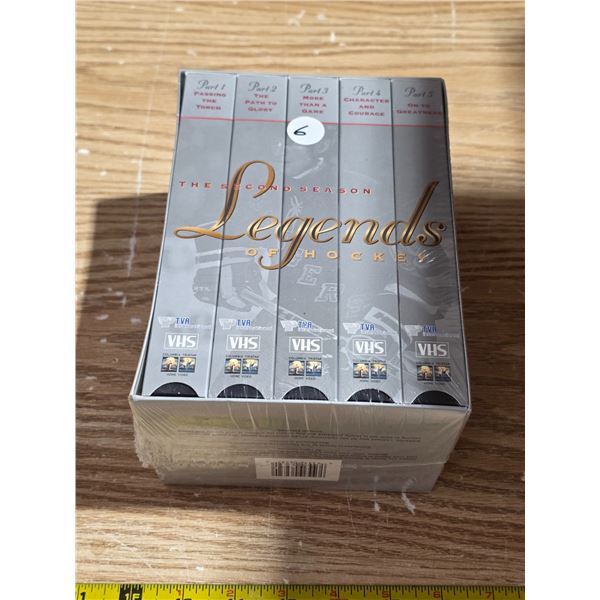 5 legend of hockey tapes- new never opened