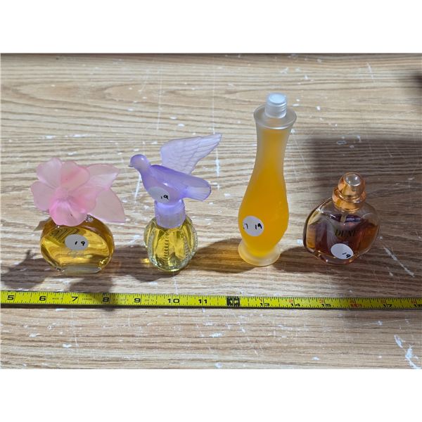 4 full perfume bottles