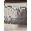 Image 3 : 5 glass milk bottles- 1 quart and 1 pint bottles