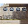 Image 1 : 4 improved gem 2 quart sealer jars- complete