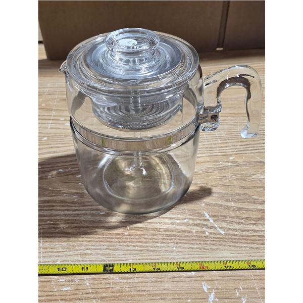 Pyrex coffee pot with glass stem- complete