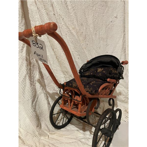Antique wood carriage