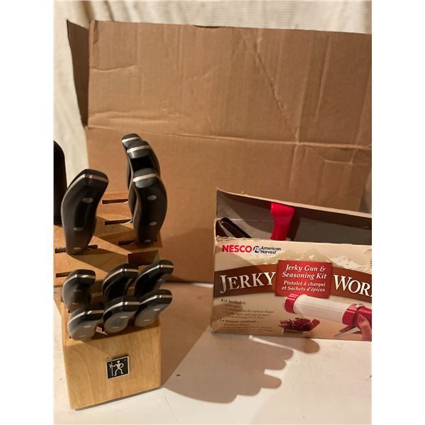 Henkel knife block jerky gun