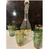 Image 2 : Green retro decanter glasses
