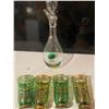 Image 4 : Green retro decanter glasses