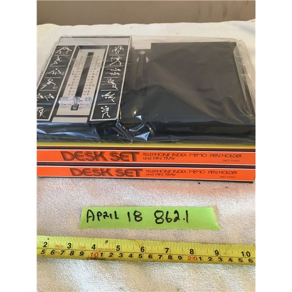 NOS- telephone desk, index memo pen holder