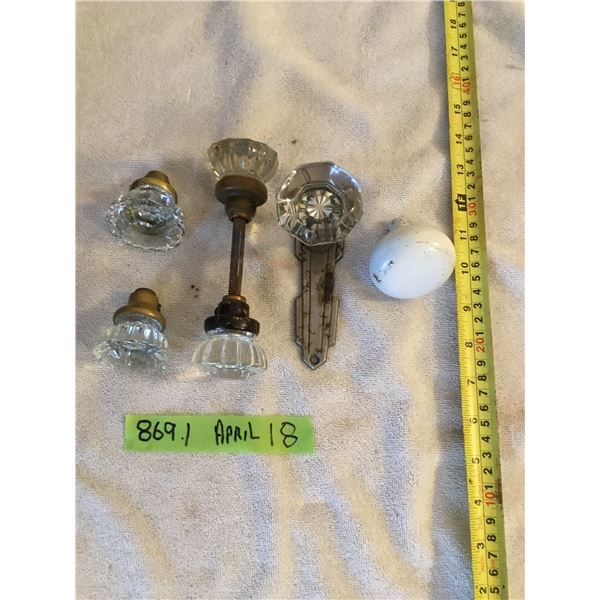 Glass door knobs and etc