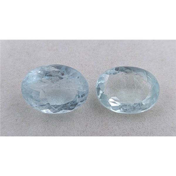 9.73 ct Certified Skardu Aquamarine gemstone Pair ($6,800 Appraisal)