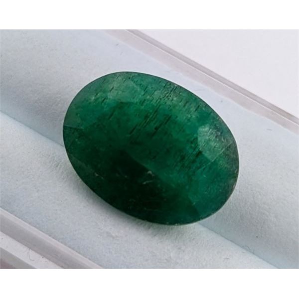 7.39 ct Certified Colombian Emerald gemstone ($14,780 Appraisal)
