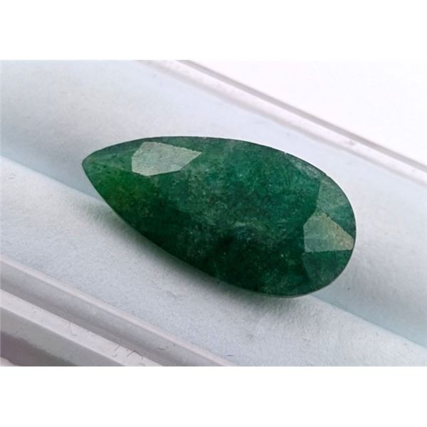 7.49 ct Certified Zambian Emerald gemstone ($10,400 Appraisal)